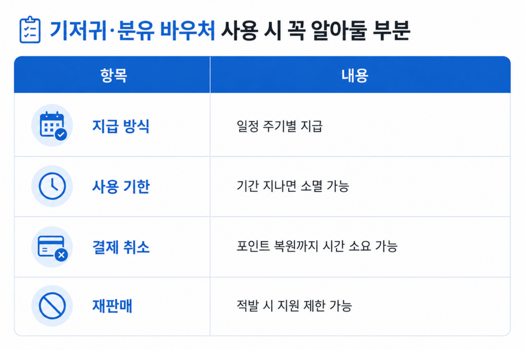 기저귀 분유 지원 알아야 할 부분