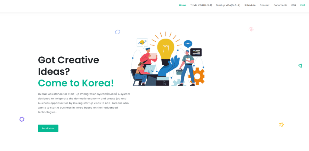 Startup Grants in Korea program oasis
