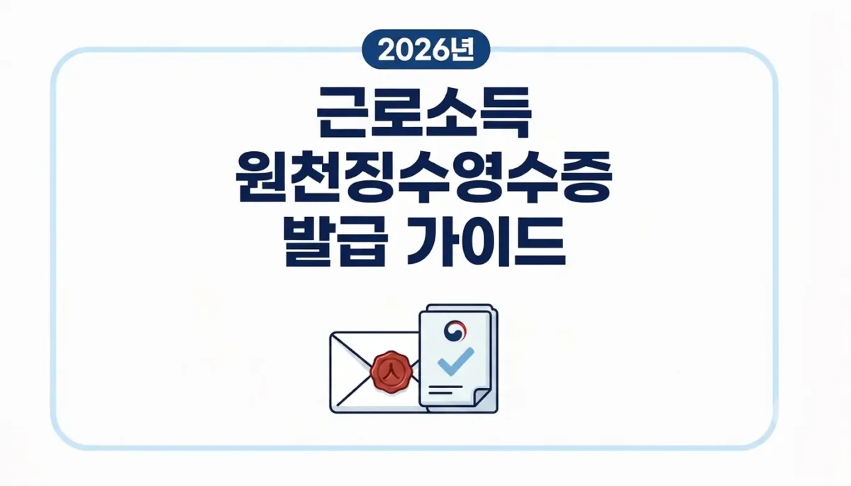 근로소득 원천징수영수증 로고