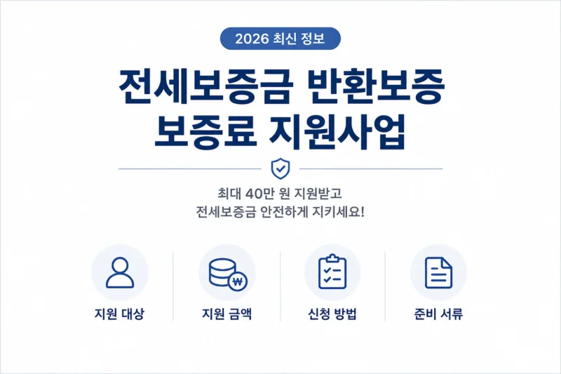 전세보증금 반환보증 보증료 지원 logo
